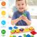 Jucarie educativa flippy, tip montessori, din lemn, forme geometrice, 20 piese, 6x26 cm