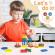 Jucarie educativa flippy, tip montessori, din lemn, forme geometrice, 20 piese, 6x26 cm