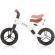 Bicicleta fara pedale chipolino zig zag black white