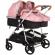 Carucior gemeni chipolino duo smart 2 in 1 flamingo
