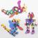 Joc magnetic de construit clixo - super curcubeu 60 piese