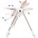 Scaun de masa chipolino milk shake 2 in 1 flamingo