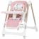 Scaun de masa chipolino milk shake 2 in 1 flamingo