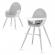 Scaun de masa kinderkraft fini 2 in 1 grey legs