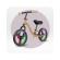 Bicicleta fara pedale cu roti led momi isoka beige