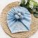 Caciulita tip turban cu model ajurat si floare aplicata (marime disponibila: