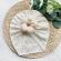 Caciulita tip turban cu model ajurat si floare aplicata (marime disponibila: