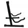 Chitara clasica ideallstore®, 95 cm, lemn, cutaway, rosie, stativ inclus