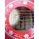 Chitara clasica ideallstore®, 95 cm, lemn, cutaway, rosie, stativ inclus