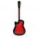 Chitara clasica ideallstore®, 95 cm, lemn, cutaway, rosie, stativ inclus