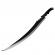 Sabie de vanatoare ideallstore®, fire blade, 70 cm, neagra