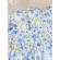 Salopeta alba cu floricele bleu si galbene (marime disponibila: 3-6 luni