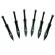 Set sase cutite de aruncat ideallstore®, army fury, otel inoxidabil, 19 cm