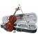 Vioara clasica din lemn ideallstore®, marime 1/4, maro, toc inclus