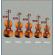 Vioara clasica din lemn ideallstore®, marime 1/4, maro, toc inclus