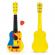 Chitara din lemn pentru copii cu corzi metalice ecotoys yellow