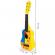 Chitara din lemn pentru copii cu corzi metalice ecotoys yellow