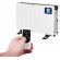 Convector electric de podea ecg tk 2080 dr alb, 2000 w, 3 trepte, termostat, lcd