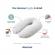 Perna mare pentru gravide si bebelusi 3 in 1 bumbac organic doomoo buddy cloudy kaki