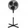 Ventilator cu picior ecg fs 40a negru, 50w, 40cm, 3 viteze, silentios