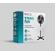 Ventilator cu picior ecg fs 40a negru, 50w, 40cm, 3 viteze, silentios