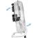 Ventilator de podea ecg ff 45 ventus, 45 cm, 100 w, 3 viteze, otel inoxidabil