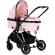 Carucior copii 3 in 1 chipolino aura pink marshmallow