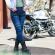 Pantaloni moto femei w-tec alfreda ce albastru, m