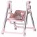 Scaun de masa chipolino super chef 2 in 1 pink marshmallow