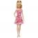 Barbie papusa barbie fashionista blonda cu parul prins in coada si rochie cu floricele