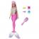 Barbie papusa sirena cu par mov si coada roz