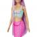 Barbie papusa sirena cu par mov si coada roz