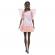 Papusa barbie fashionista  afro-americana cu rochie peach