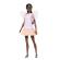 Papusa barbie fashionista  afro-americana cu rochie peach