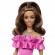 Papusa barbie fashionista satena cu rochie roz