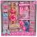 Papusa steffi mega fashion set cu hainute de schimb