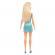 Papusa barbie blonda cu rochita albastra