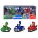 Eroi in pijamale set 3 motociclete cu figurina scara 1:64