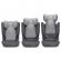 Scaun auto kinderkraft i-spark, i-size 100-150 cm, grey