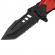 Briceag de vanatoare ideallstore®, fire fighter, 21 cm, otel inoxidabil, negru, husa inclusa