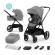 Carucior kinderkraft nea, 2 in 1, platinum grey