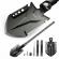 Lopata multifunctionala ideallstore®, outdoor evolution, 8 in 1, otel inoxidabil, 83 cm, negru