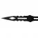 Set 9 cutite de aruncat , ideallstore® , otel inoxidabil , negru