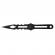 Set 9 cutite de aruncat , ideallstore® , otel inoxidabil , negru