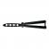 Set briceag fluture , rozeta si 6 cutite de aruncat , ideallstore® ,otel inoxidabil,negru