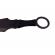 Set sabie de vanatoare ideallstore® last ronin si sase cutite de aruncat, otel inoxidabil, negru