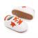 Adidasi albi cu steluta portocalie (marime disponibila: 6-9 luni (marimea 19