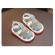 Sandalute bleu cu piuitoare - bear family (marime disponibila: 9-12 luni