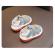Sandalute bleu cu piuitoare - bear family (marime disponibila: 9-12 luni