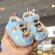 Sandalute bleu cu piuitoare - cool bear (marime disponibila: marimea 20)